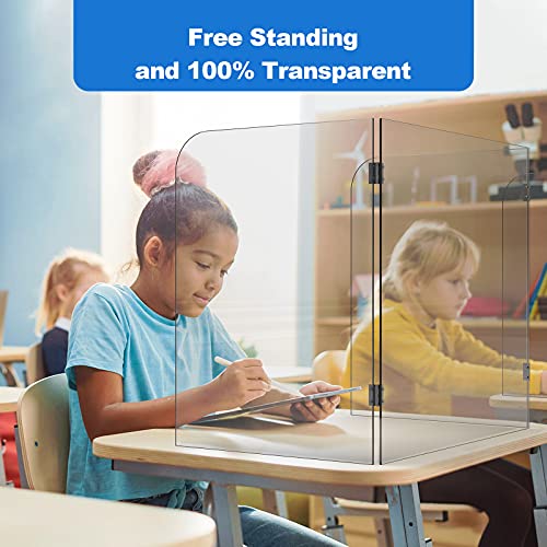 Desk Shields for Classroom Clear Acrylic Plexiglass Barrier for