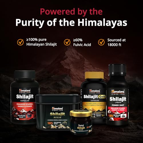 Image of Himalaya Shilajit Liquid Power Shot | 6N * 60 ml Pack | Enhances Stamina, Energy, and Power | 100% Pure Himalayan Shilajit | Herbal Supplement | 60% Fulvic Acid