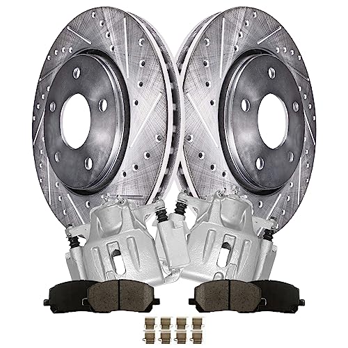 Image of Detroit Axle - 6pc Front Brake Kit for 2001-2007 Toyota Highlander