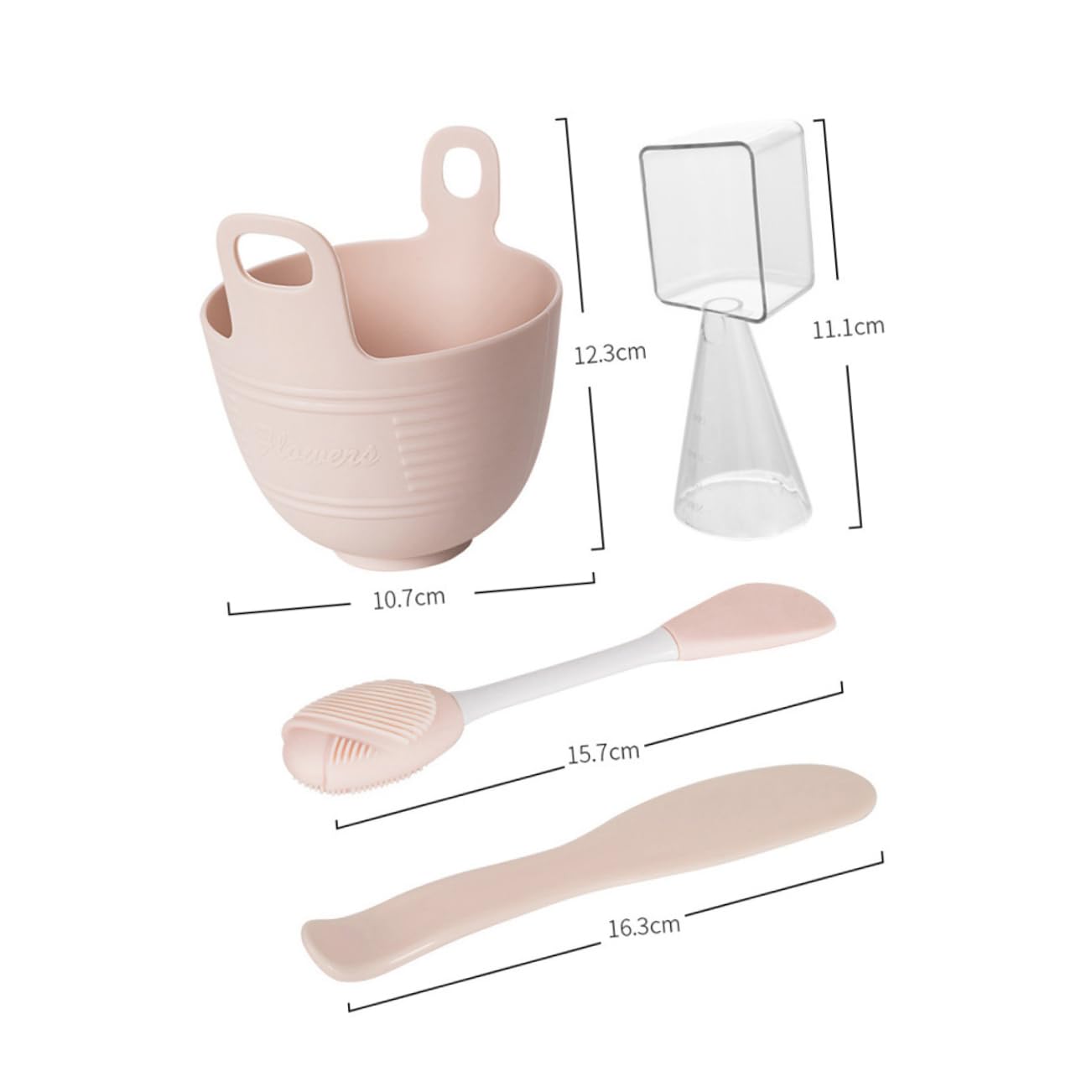 FOMIYES Silicone Mask Mixing Bowl Set Face Mask Mixing Bowl Brush Kit for Women