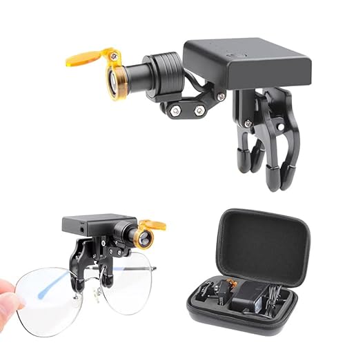 Eusonysu DY-013 Denfactory Us Stock 5W Headlight Clip Type Headlamp With Optical Filter For Loupes Lab Magnifier Magnification Binocular cover