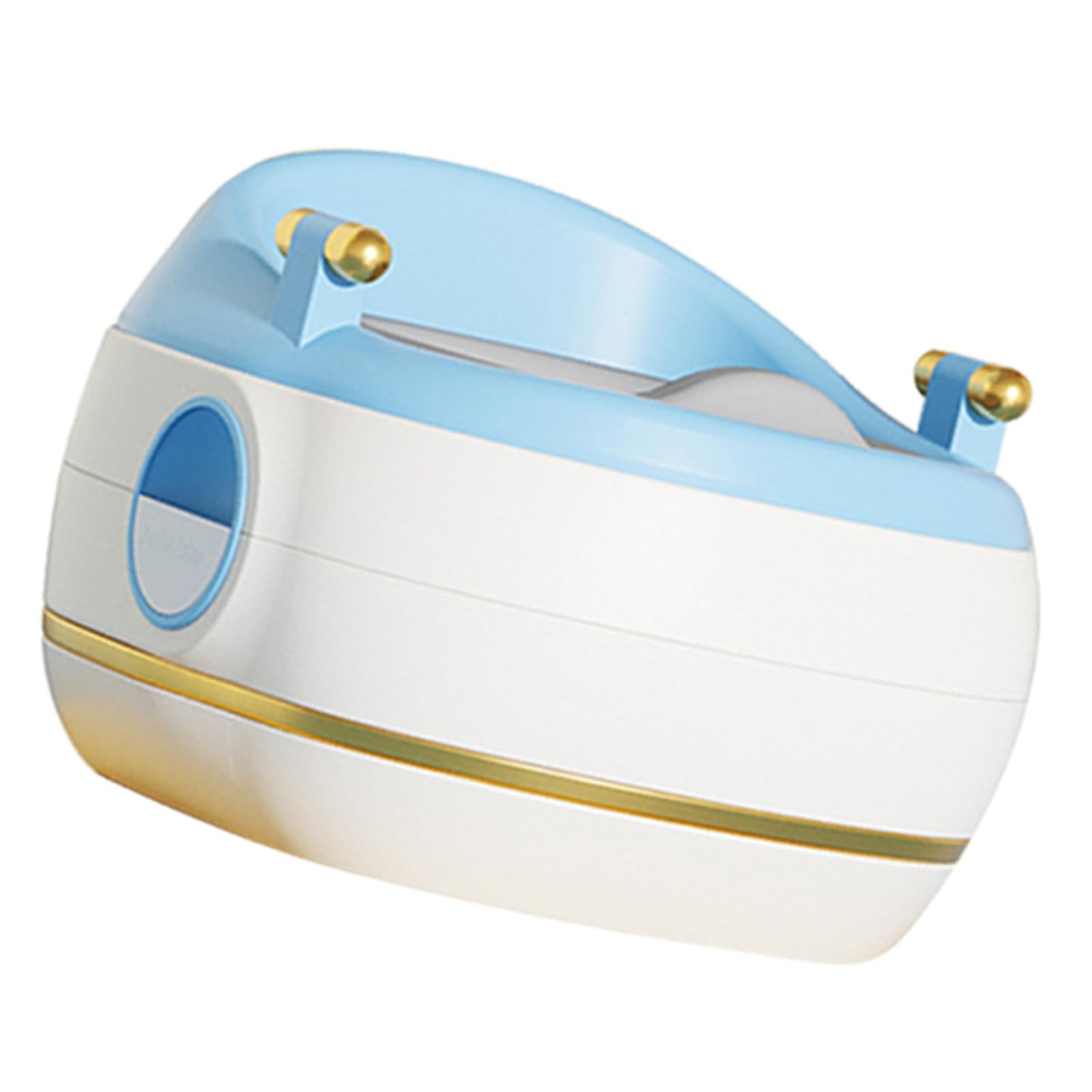 Toilette per bambini vasino per bambini 3 in 1 Vasino multifunzionale antiscivolo con poggiapiedi per ragazzi e ragazze Toilette per neonati in plastica PVC salvaspazio (PVC blu)