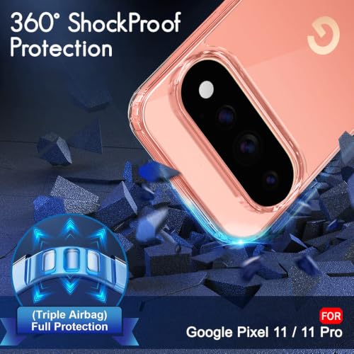 Image of TheGiftKart Ultra-Hybrid Crystal Clear Back Case Cover for Google Pixel 11 /11 Pro | Shockproof Design | Camera Protection Bump | Hard Clear Back Cover for Pixel 11 /11 Pro (PC & TPU, Transparent)