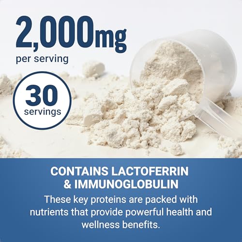 Image of Force Factor Awesome Colostrum to Support Gut Health, Immune Function, Recovery, & More, Bovine Colostrum Supplement, Pasture-Raised, Grass Fed, Hormone Free, Naturally Unflavored, 30 Servings