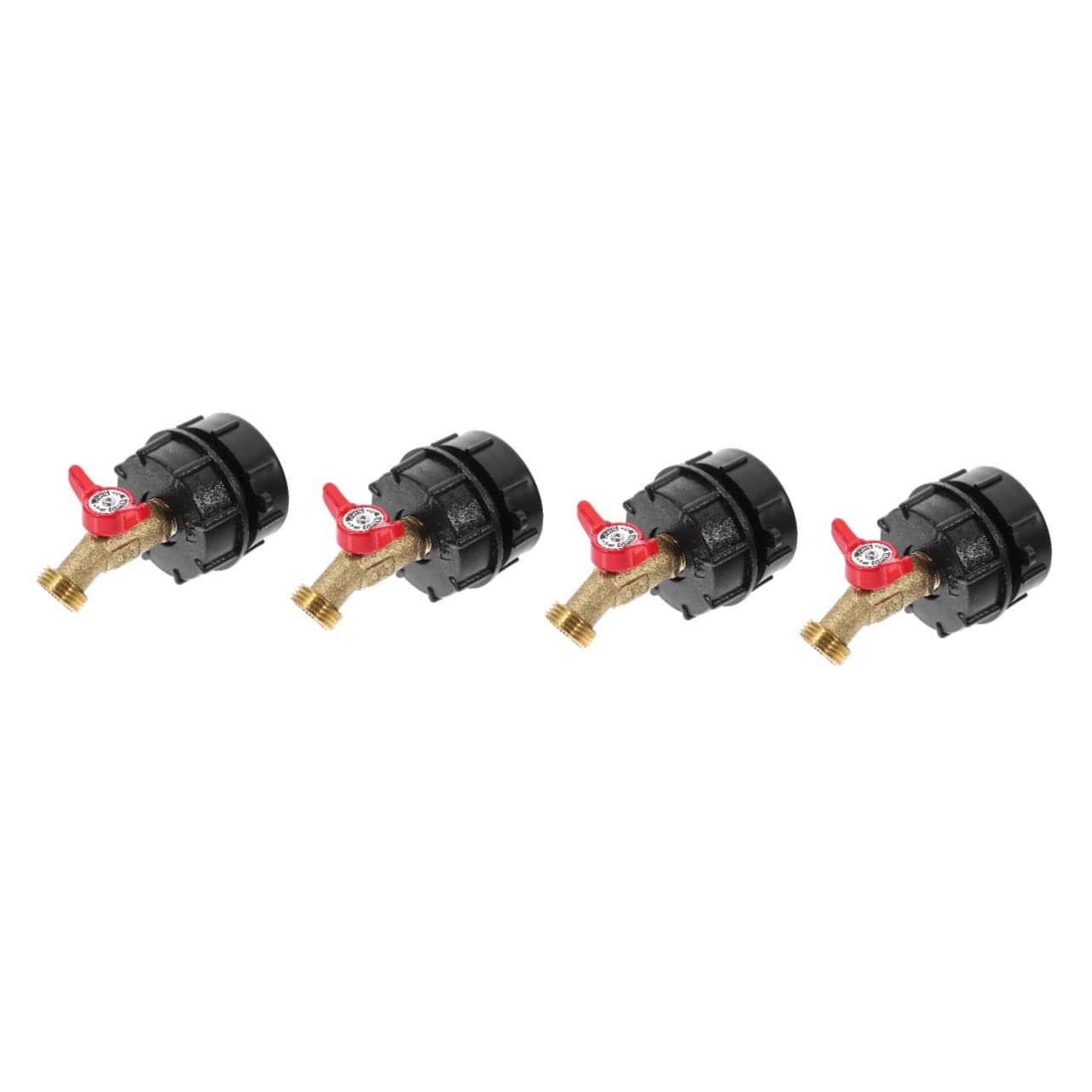 Yardwe 4pièces Adaptateur IBC avec Robinet Laiton pour Cuve De Raccordement Facile Tuyau De Jardin Accessoire Pratique pour Réservoir IBC