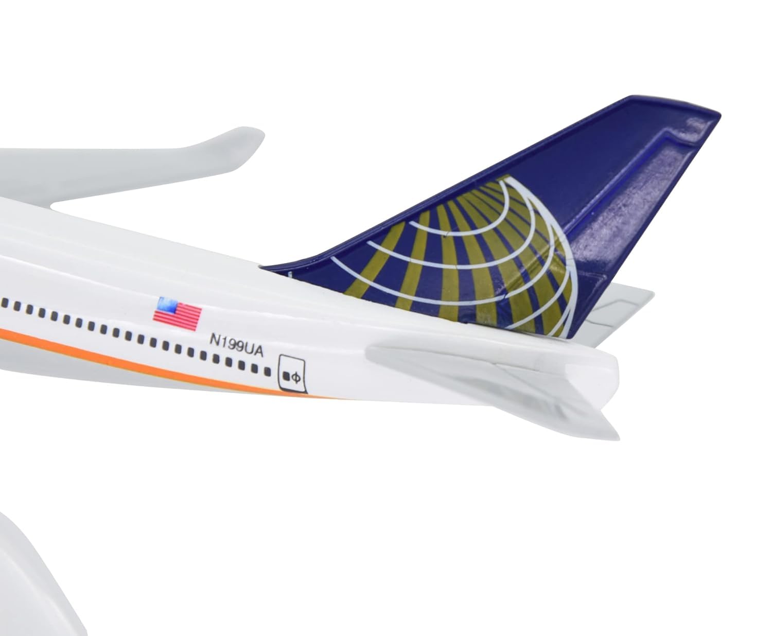 Toytle United Airlines B747 16Cm Diecast Model Aircraft, Multicolor - Image 4 thumbnail