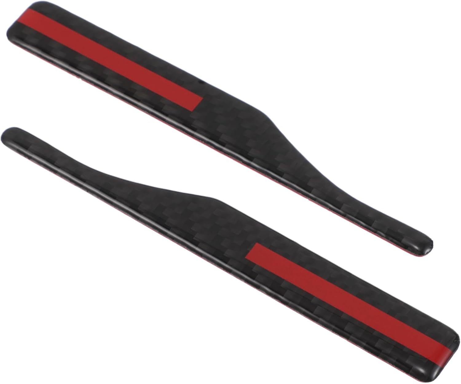 Mobestech 2pcs Carbon Fiber Rearview -Collision Strips for Car Scratch-Resistant Trim Stylish Automotive Interior Decoration Parts Fit for Various Vehicles