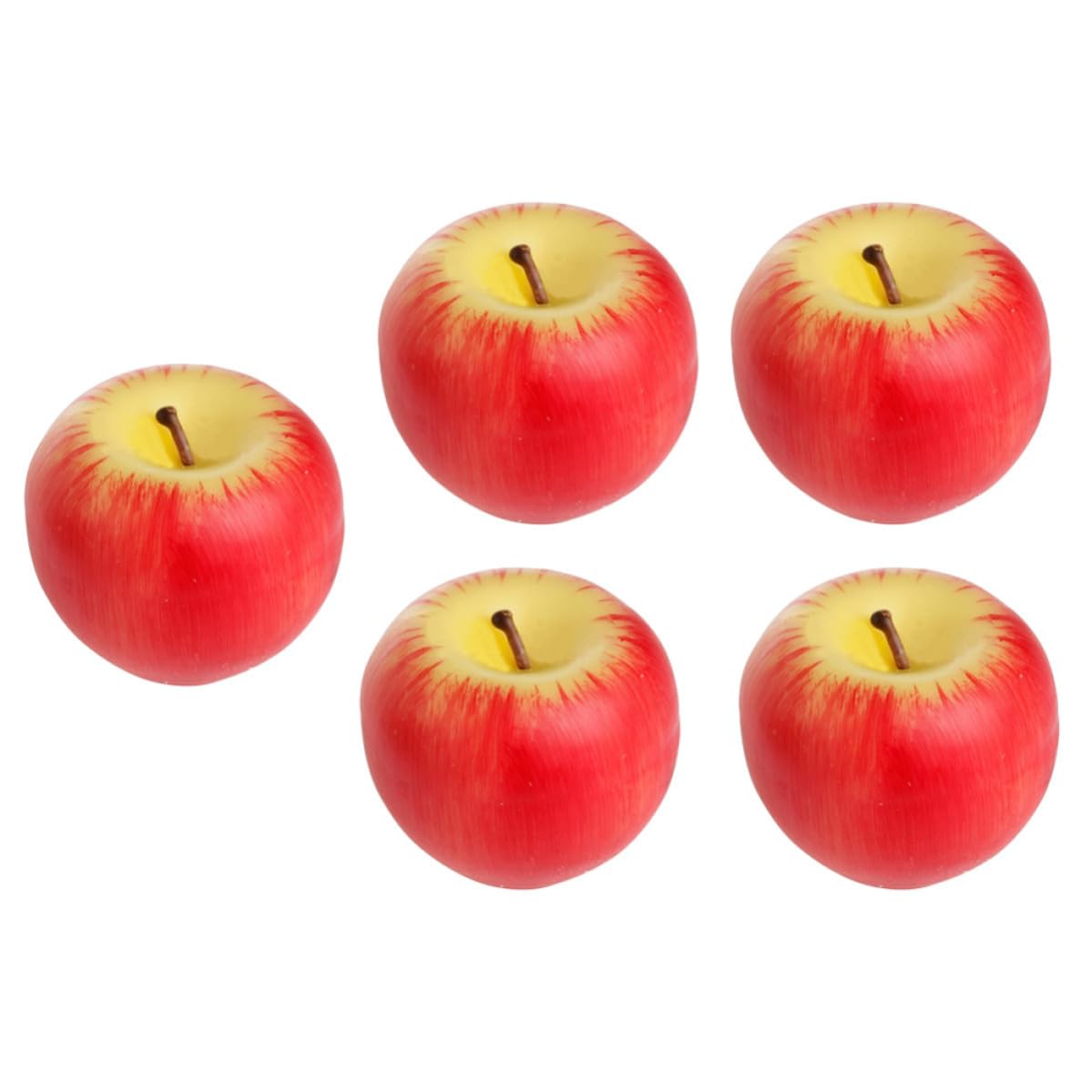 BESPORTBLE 15 Unidades Vela de Fruta de Simulación de Manzana Roja en Cera