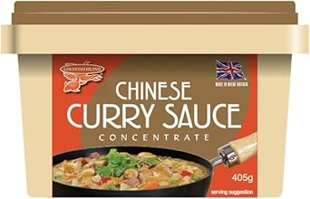 Chinese Curry Sauce Paste 405g (Pack of 4)| Authentic Takeaway-Style Curry Flavour | Ready-to-Use Concentrated Paste | Ideal for Stir-Fries, Curries & Noodles