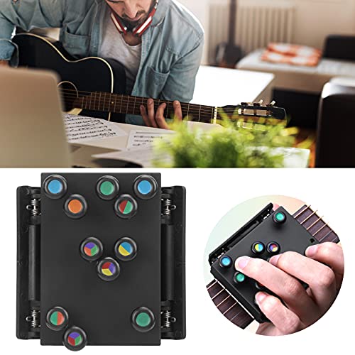 Guitar Learning Aid, Chord Assisted Abs Materail Cultivate Correct Hand Shape Improve Efficiency With Back Clamp For Playing The Guitar #TOP5