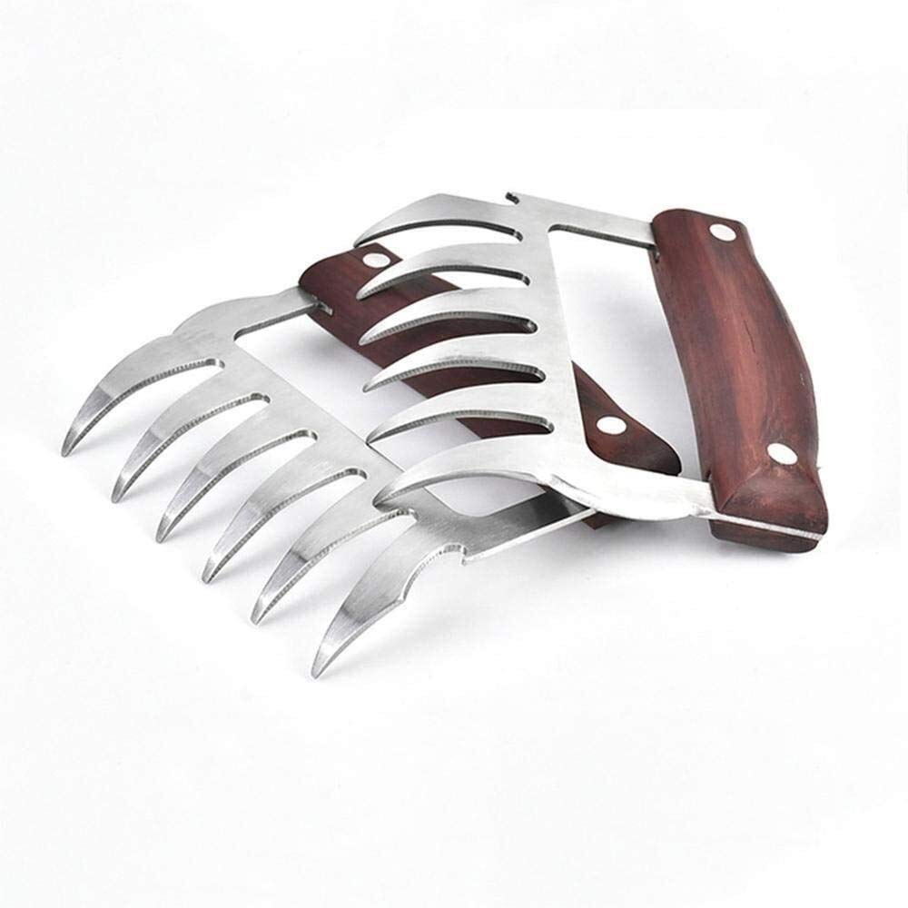 Cfbcc JNT- 1pc Meat Fork Shredder Claws Stainless Steel BBQ Pulled Pork Meat Clamp Handing Carving Food Grill Accessories Barbecue Tool (Color : A)