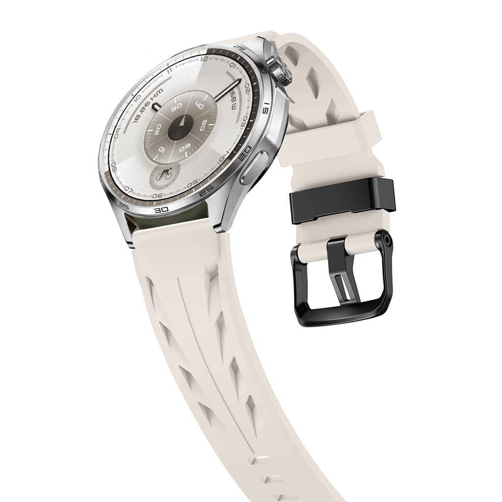 – Compatible with Huawei Watch Ultimate GT 6 GT5 GT4 GT3 GT6 Pro 46mm Band 22mm Quick Release Silicone Watch Strap for Bip 6,Vivoactive 4,Venu4 45mm,Galaxy Watch 3 45mm