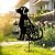 Bshine Dog Solar Light Outdoor Garden Decoration, Waterproof Metal Stake Black Outdoor Statue Lantern, Lawn Ornaments for Yard, Path, Patio, Sculpture Black Dog Gift Halloween Decor Housewarming Gift