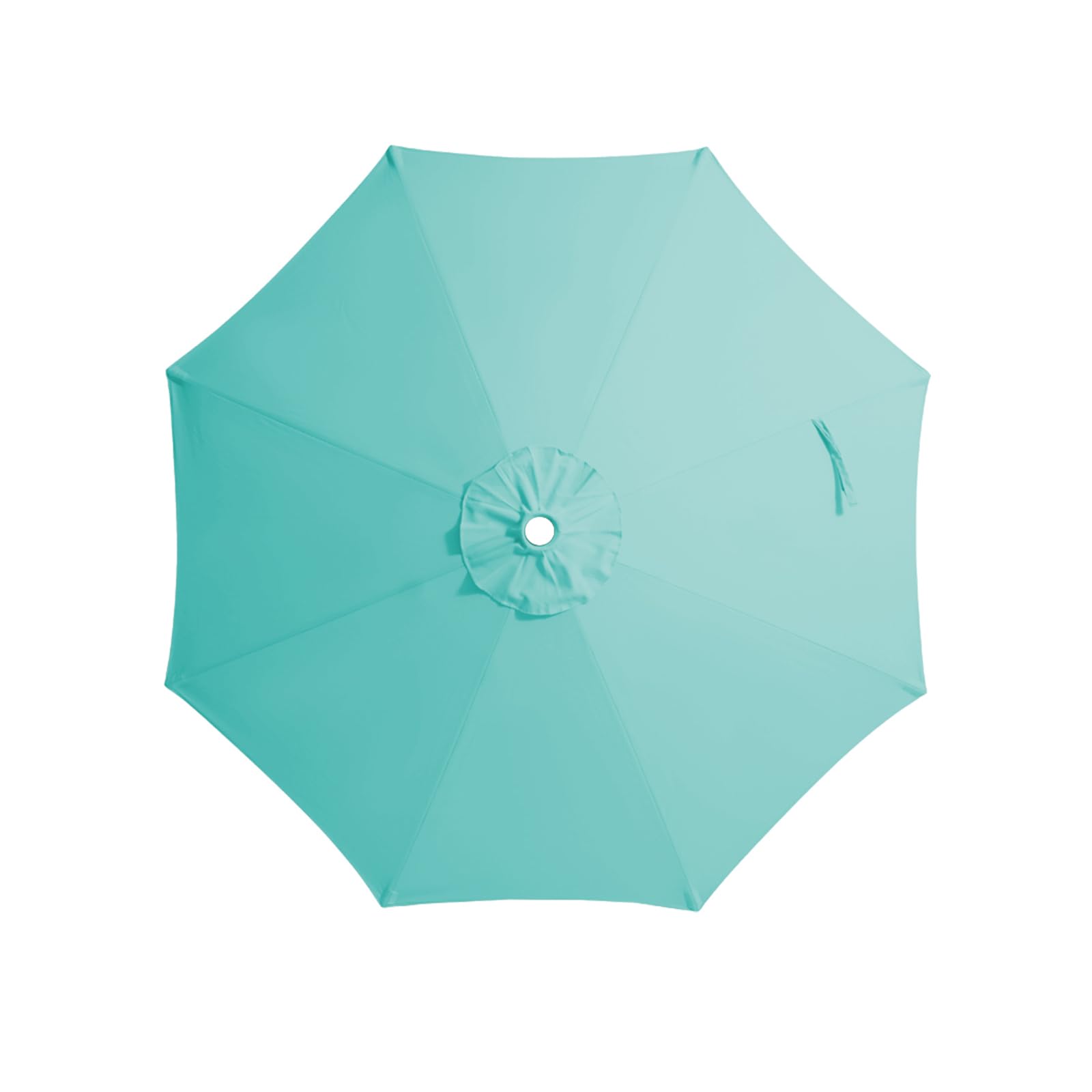 JEAREY 9 ft Patio Umbrella Replacement Canopy for 8 Ribs, Table Market Yard Umbrella Replacement Top Cover-Peacock Blue (Canopy Only)