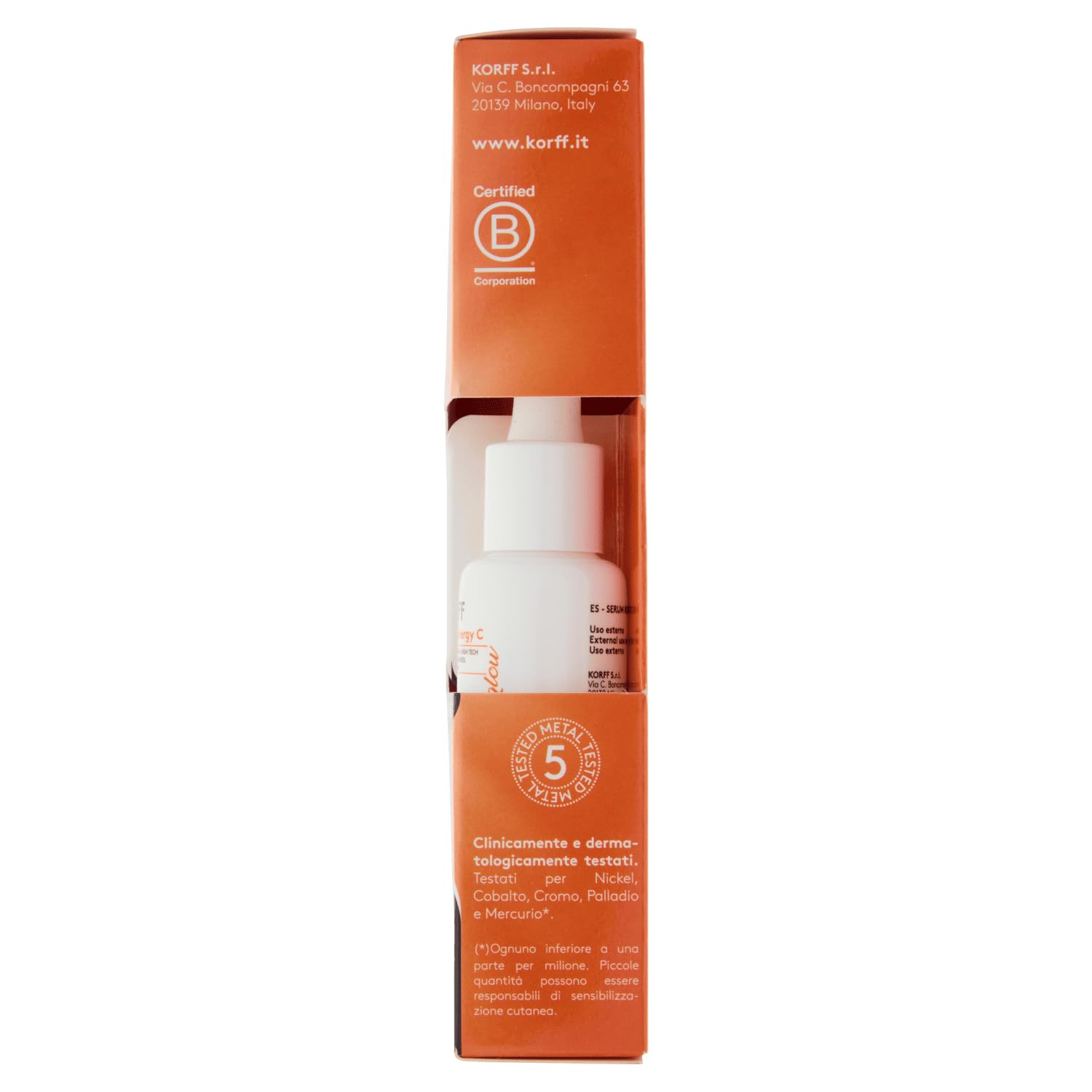 Korff Kit Sun Glow, Siero Viso Antiossidante con Vitamina C e Fluido Solare Viso Antimacchie SPF 50+, Effetto Illuminante, Routine Viso Protezione