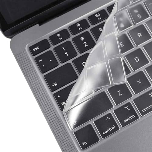 AFCJLTO Ultra-dünne Tastaturabdeckung für MacBook Air 13 M1 2020 A2337 A2179, EU-Layout, wasserdicht & staubdicht, wasch...