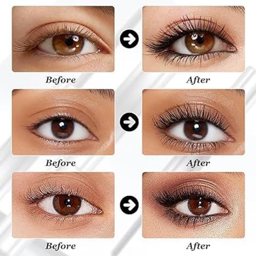 ASMAYSA Iron Brush Mascara, 3D Curling Eyelash Iron Strong Mascara, Washable Extra Slim Metal Bristleless Mascara, Doll Iron Brush Mascara, Metal Mascara, Waterproof, Long Lasting - Image 7