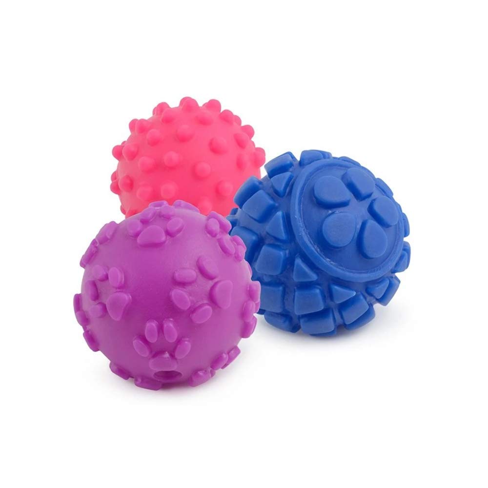 AncolSmall Bite Vinyl 6 Ball Assorted, 4.5 cm