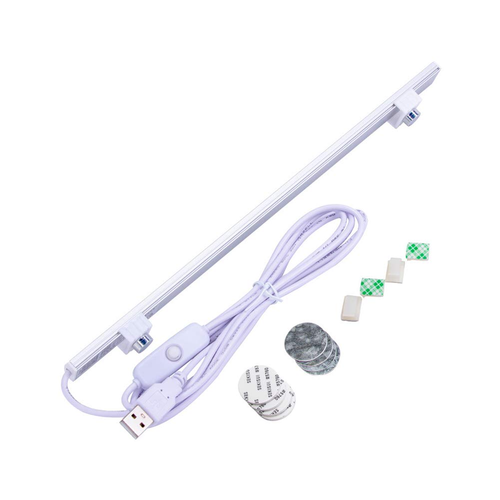 Under Cabinet Led Lighting, 12 Inch Light Strip Bar, Daylight White 6500K USB Led Light, Small Thin Led Under Counter Lighting (Cold White 6500k, 12