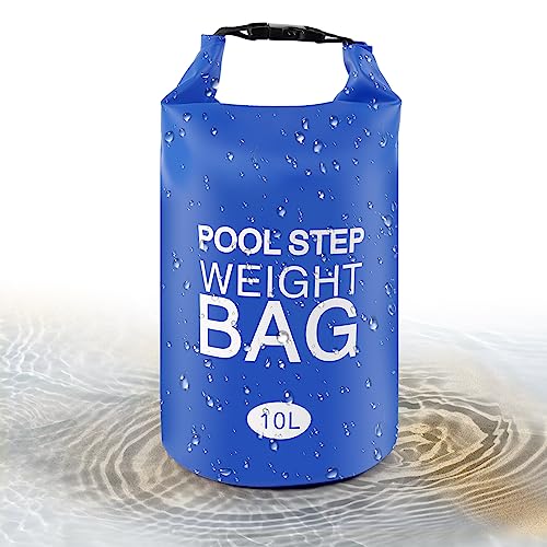 Universal Foldable Pool Step Weights - 250D PVC Waterproof Swimming Pool Ladder Weights, Easy&Quick Fill Sand