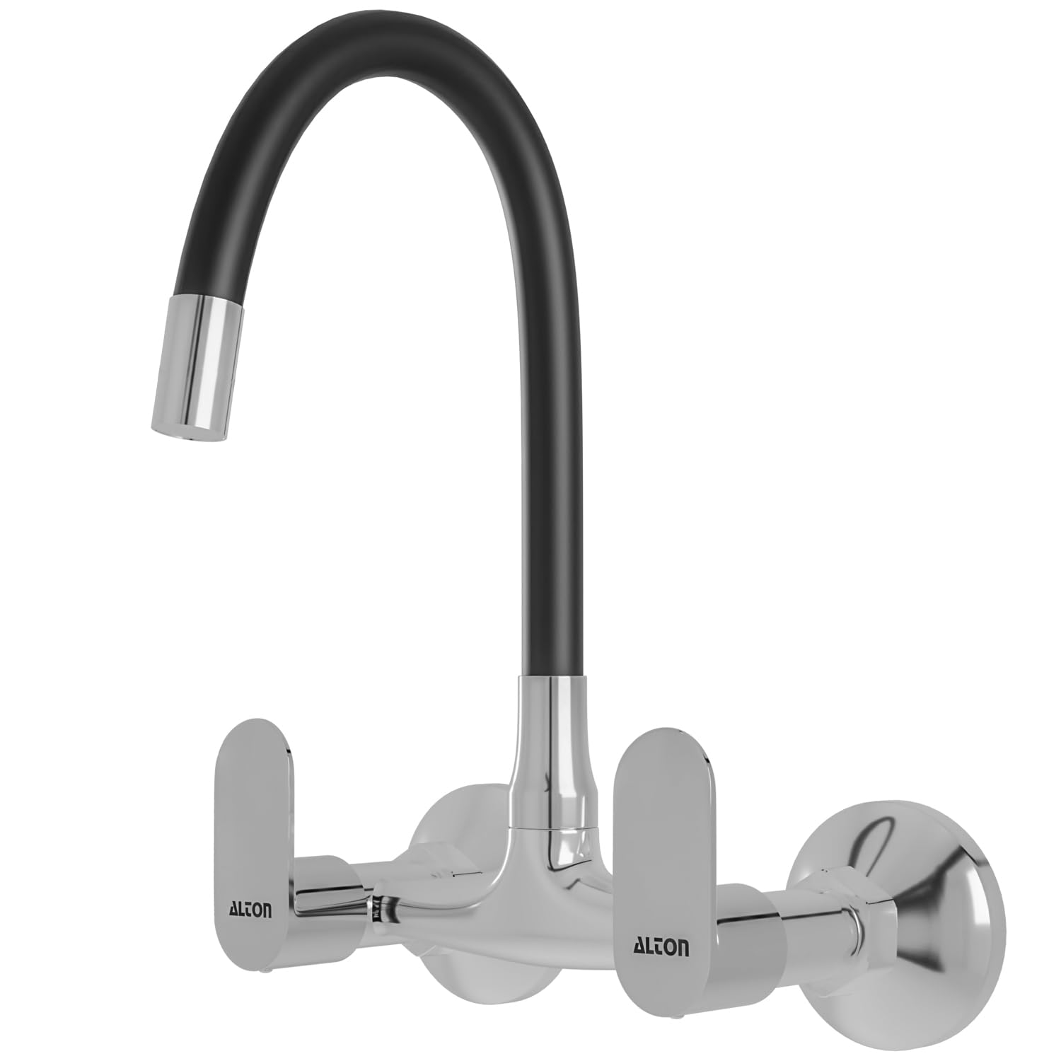 ALTON AXN9471 Brass Sink Mixer with Flexible Swivel Spout, Black & Chrome Finish (Single Flow) (B09NR5X3MW) Amazon Price History, Amazon Price Tracker