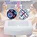 Plastic Sterilizing Tray-Sterilization Tray,Clean Sterilizer Box Storage Organizer for Nail,Tweezers,Hair Salon,Spa & Cutter Manicure Equipment-Clear Lid (Thickened - white)