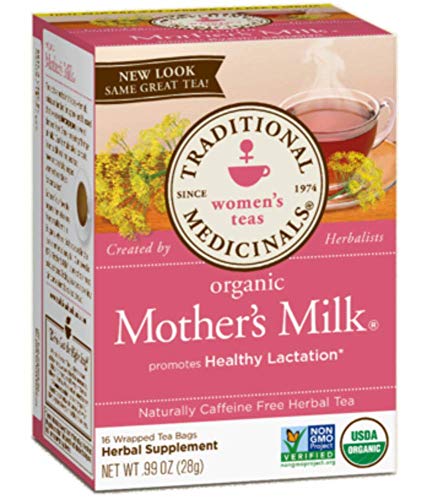 Traditional Medicinals Organic Mothers Milk Women's Tea, 16 Tea Bags (Pack of 6)