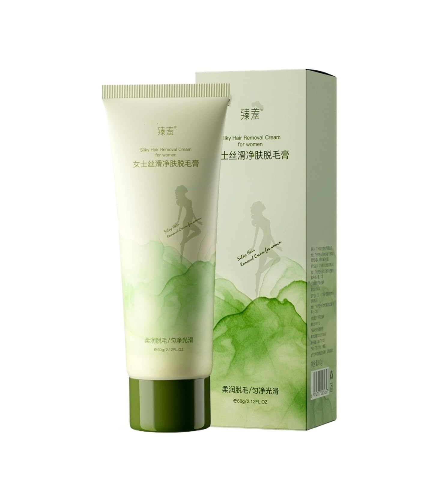 Crema depilatoria detergente for la pelle liscia come seta da donna | Pulizia profonda, nutriente e idratante(3pcs)