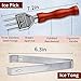 Ice Pick Stainless Steel Ice Crusher with Wooden Handle Ice Chipper Ideal for Breaking Ice Kitchen Tool 3 Pack