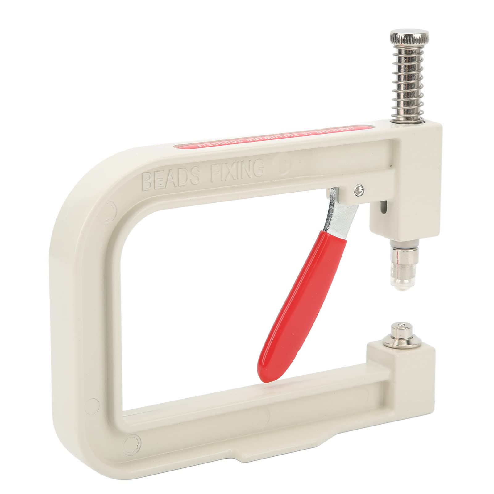 Manuelle Perlensetzmaschine mit Perlenniet-Set - Handpress-Maschine für präzise Perlenbefestigung auf Kleidung, Taschen, Schuhen & DIY-Handwerk