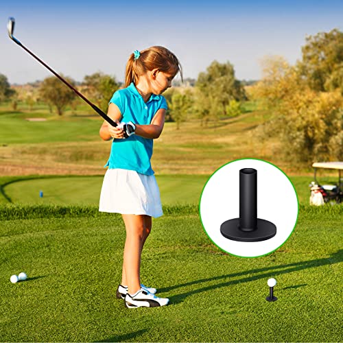 23 Pieces Rubber Golf Tees Set Golf Rubber Tees Holders For Driving Range Mats Value Tee Holder For Golf Hitting Mats And Indoor Outdoor Training Mixed Size 1.5 2.3 2.7 3.1 3.5 Inch (Black) #TOP5