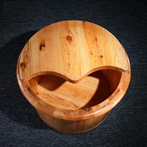 Balde de Madera para Spa y Masaje de Pies con Tapa miniatura 2