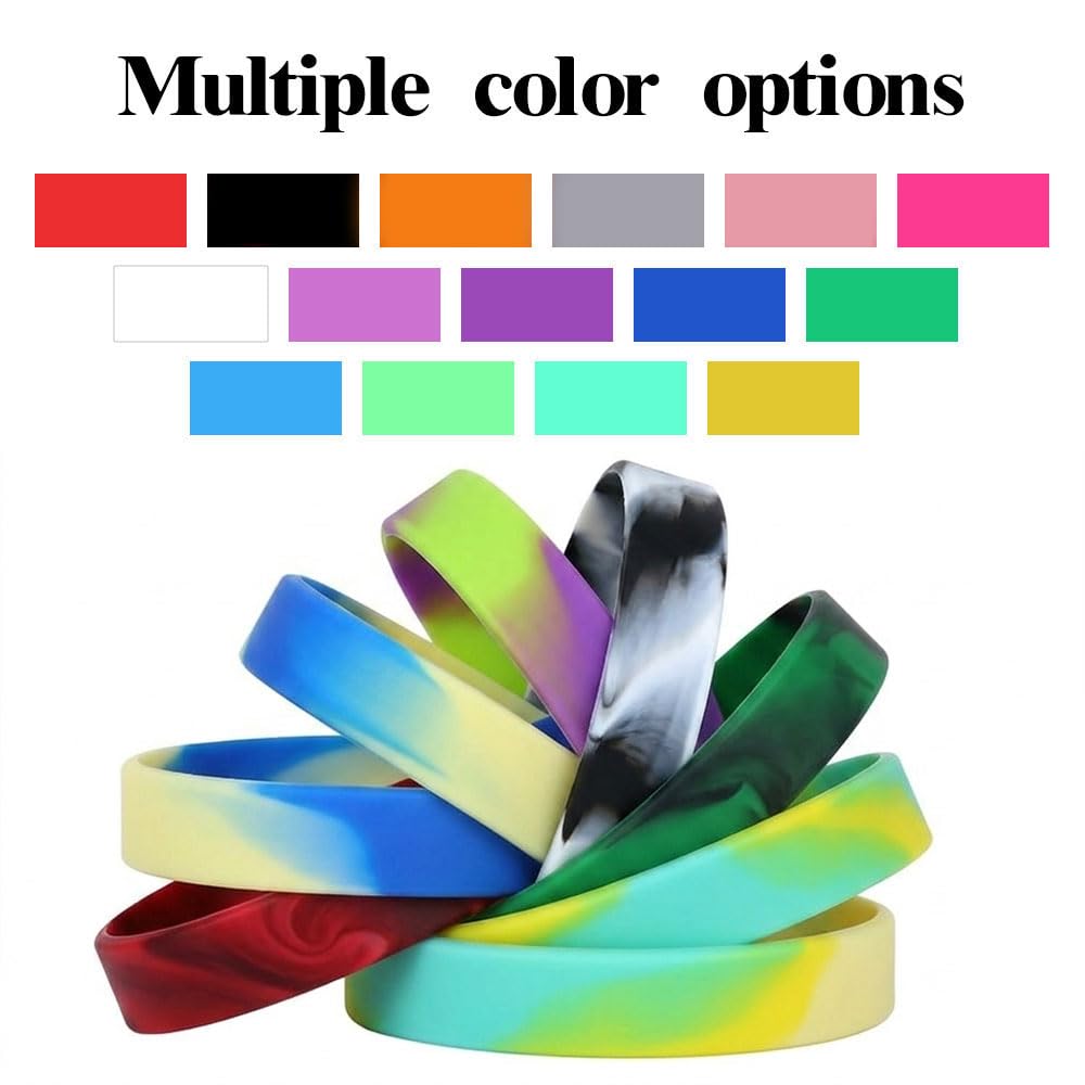 Braccialetti in silicone personalizzati 1-1000 ct con testo e logo impermeabili per eventi raccolte fondi