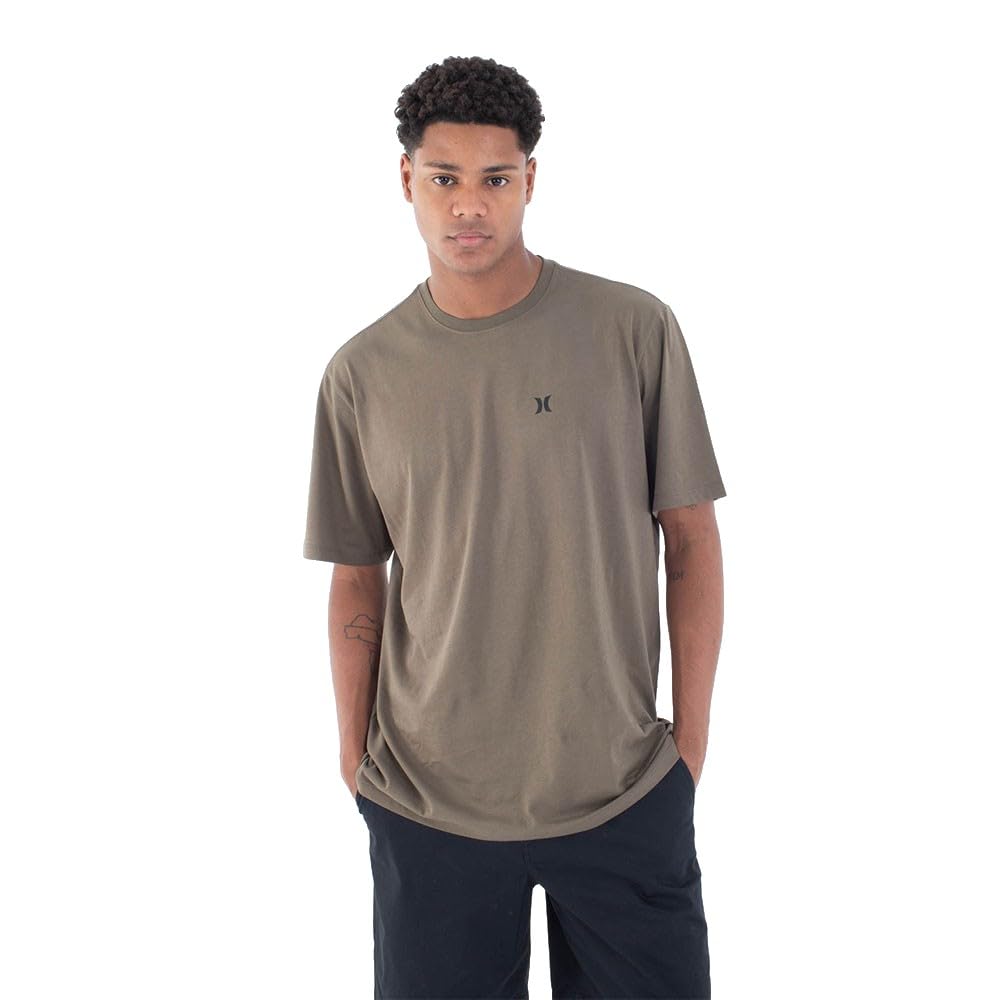Hurley Mens Short Sleeve Icon Logo Core T-Shirt Regular Fit Crewneck Tee