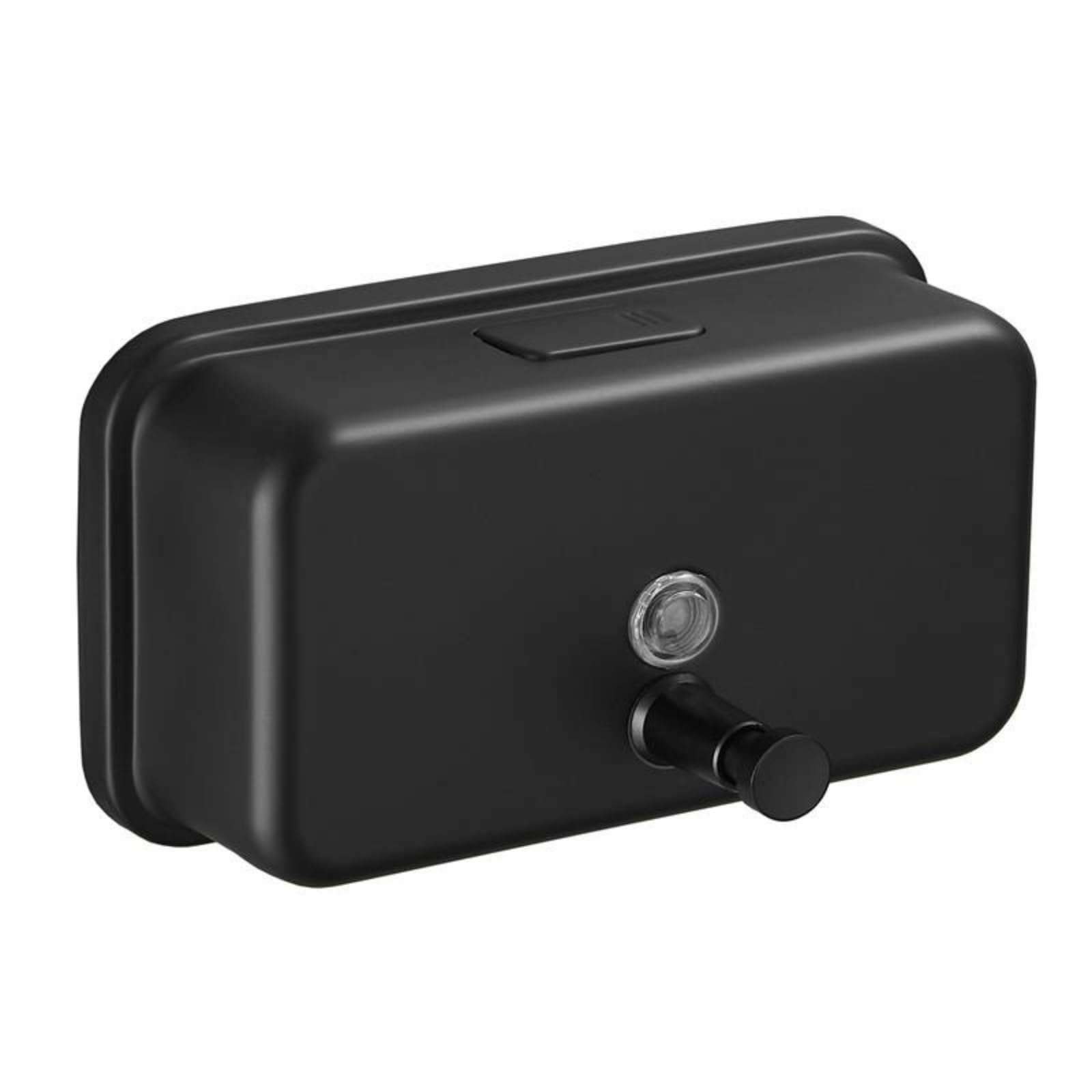 Vffoto Black 1200Ml 304 Stainless Steel Horizontal 1200Ml Gold Brushed Black Hotel Hand Sanitizer Bottle Toilet Wall Mounted Soap Dispenser (Black 1200Ml)