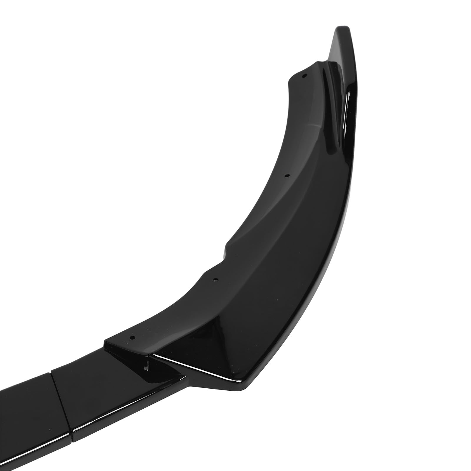 Fabater Frontstoßstangen-Lippenspoiler, Aerodynamischer Stoßstangenschutz, Lippen-Kinn-Spoiler-Body-Kit, Ersatz für 2019–2021 C-Klasse W 205 C 205 S 205 AMG-Line (glänzend schwarz)