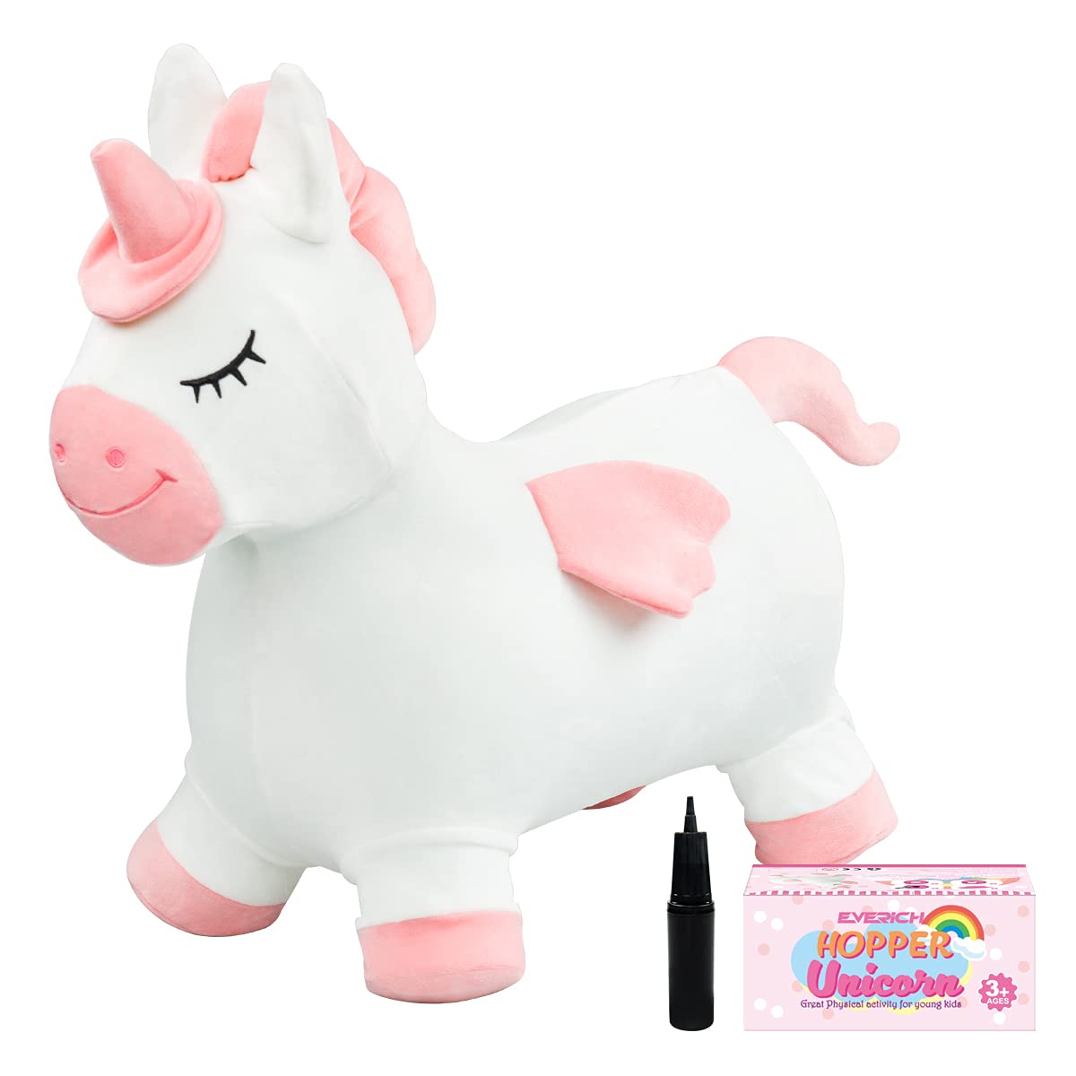 Inflatable Bouncy Horse For Toddlers – Panda Hopper Ride-On Toy, Soft Plush, Up To 100 Lbs