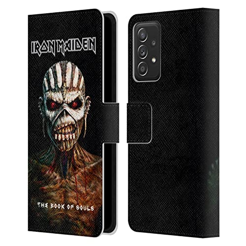 Coque Iron Maiden Samsung A53 5G étui portefeuille cuir Book of Souls