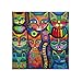 Produktbild Crystal Art Kits Full Drill DIY 5D Diamant Malen Kits, Full Diamond Bunt abstrakte Katzen Stickerei Strass Kreuzstich Kunst Craft Supply Canvas Wall Art für Home Wall Decor 30x30cm