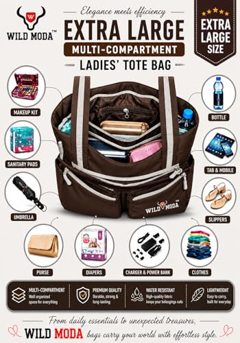 WILD MODA Store WILD MODA WOMANIA Brown Shoulder Bag for Women - Image 6