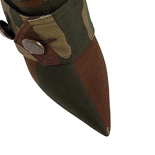 Arqa Women's Stiletto Heel Knee High Camouflage Boots Pointed Toe Multiple Pockets Fashion Boot2