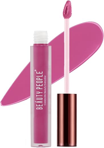 Beauty People Matte Liquid Lipstick, Moisturises &amp; Hydrates Lips, 12 Hour Colour Stay, Velvety Matte Finish, Longlasting, ...