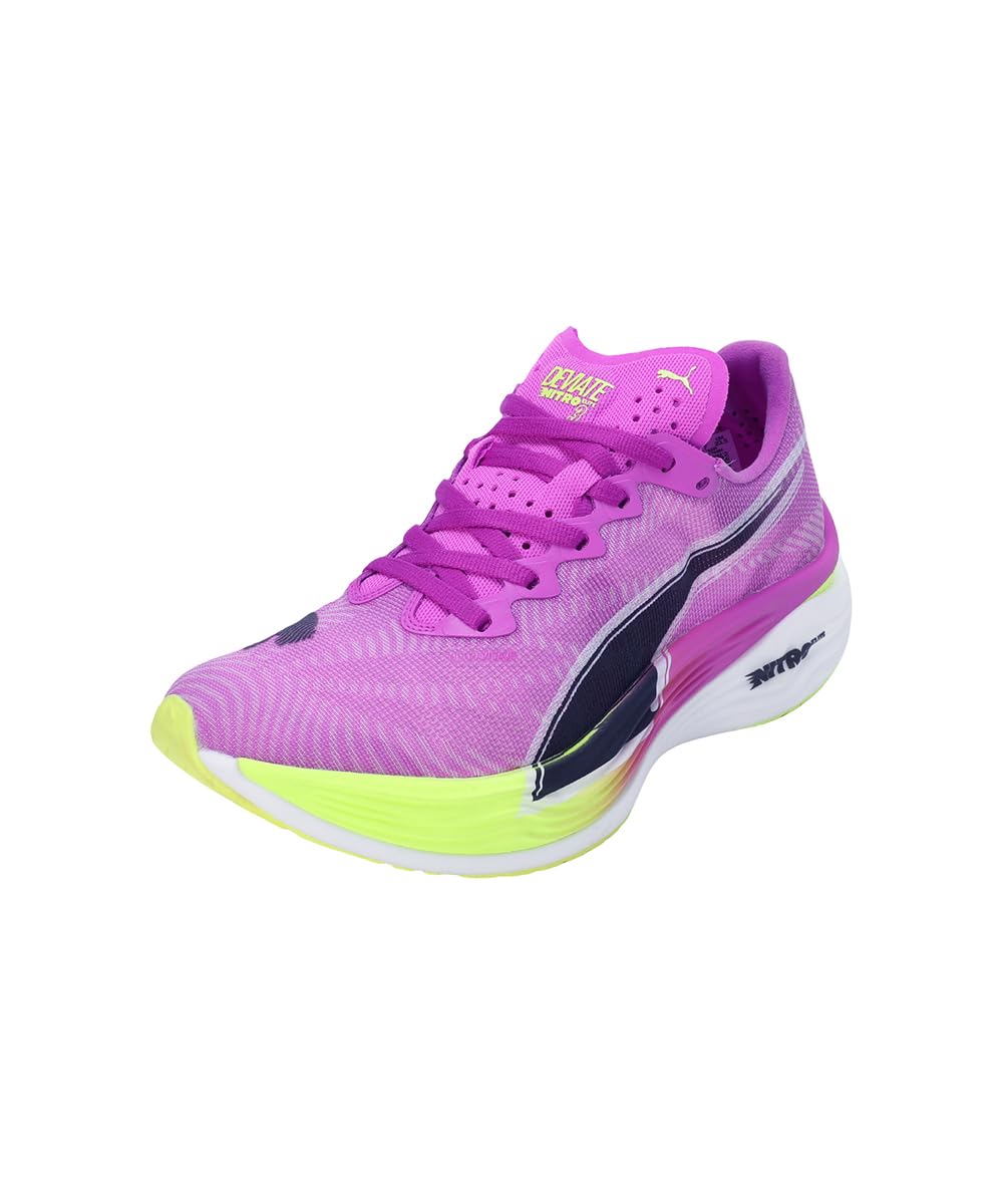 PUMA Mujeres Deviate Nitro Elite 3 Zapatillas para Correr Zapatilla De Competición Pure Magenta-Yellow Alert - Lila 38
