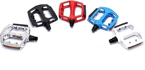 Miniatura 5 de TTRS Store - Pedales de bicicleta MTB, pedales de bicicleta de montaña, reposapiés de aleación de aluminio, pedales planos para ciclismo (color