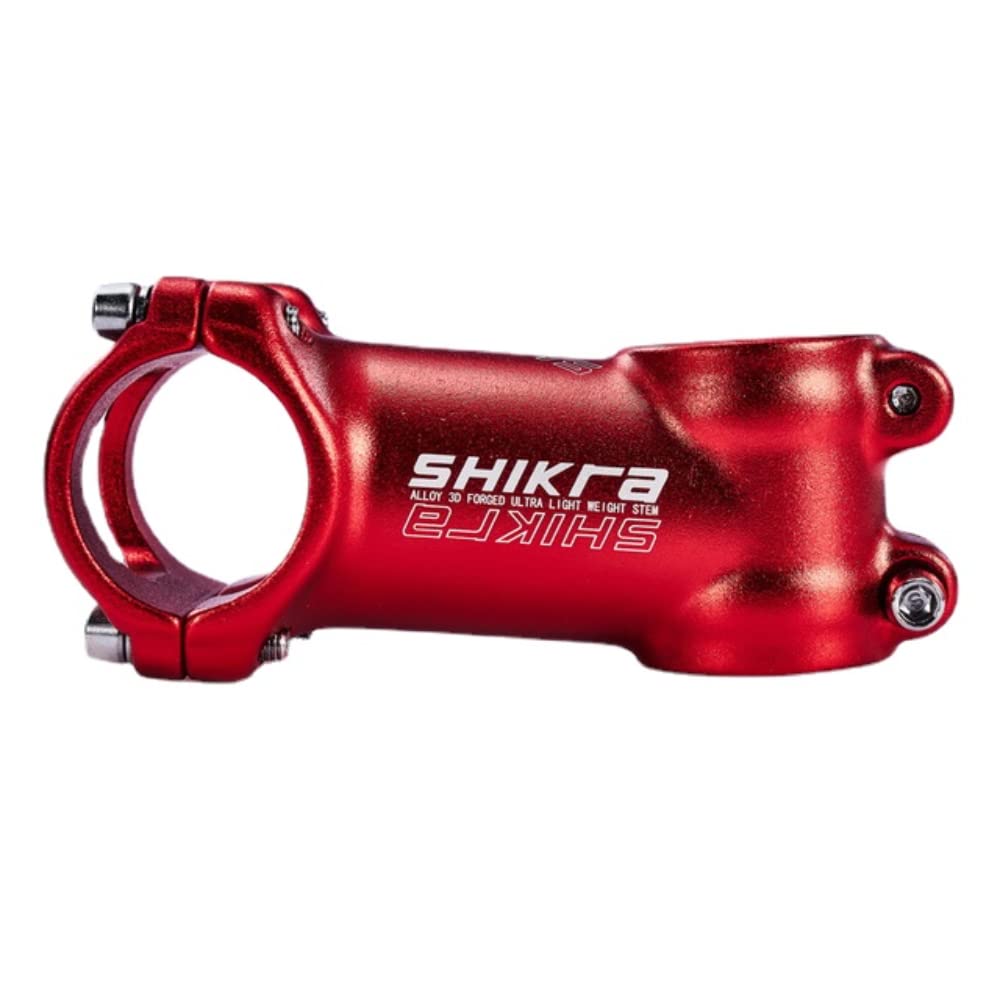 MTB Stem 31.8 Bike Stem 7 Degree 70mm/90mm Bicycle Handlebar Stem Ultralight Aluminum Alloy Mountain Bike Road Bike Stem Bicycle Handlebar Stem (Red,70mm)