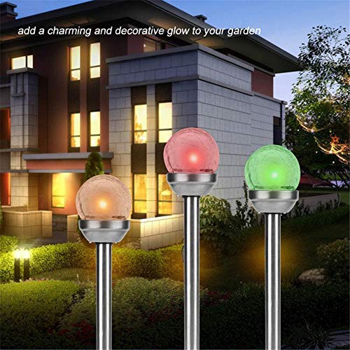 Waterproof Solar Garden Light Garden Light Glass Stack Led Light Ball Lawn Garden Garden Landscape Placed Christmas House Light Decoration