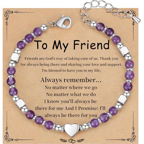 Image of Best Friend Bracelet Gifts for Women Sister Bestie, Christmas Gift for Teens Mom Daughter Granddaughter Birthday Gift for Her Stocking Stuffers