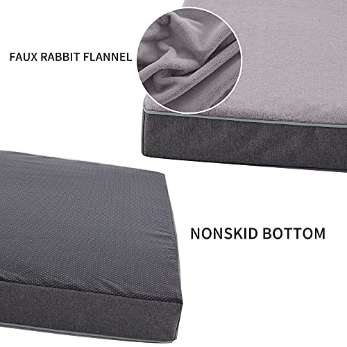 PETABBY Memory Foam Dog Bed for Large Dogs Orthopedic, Waterproof Cooling Dog Bed with Liner and Removable Washable… - Image 4