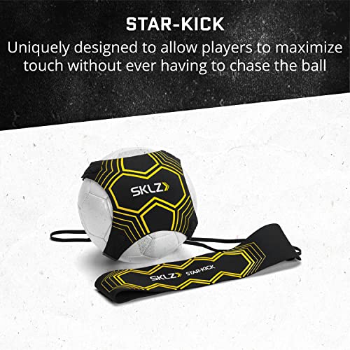 SKLZ Quickster Soccer Goal - Portable Goal for Backyard & Field - Durable Tension-Tite Frame & Heavy Gauge 2-Ply Net - Adjustable Click-Lock Poles, Metal Stakes - Carrying Case with Handle