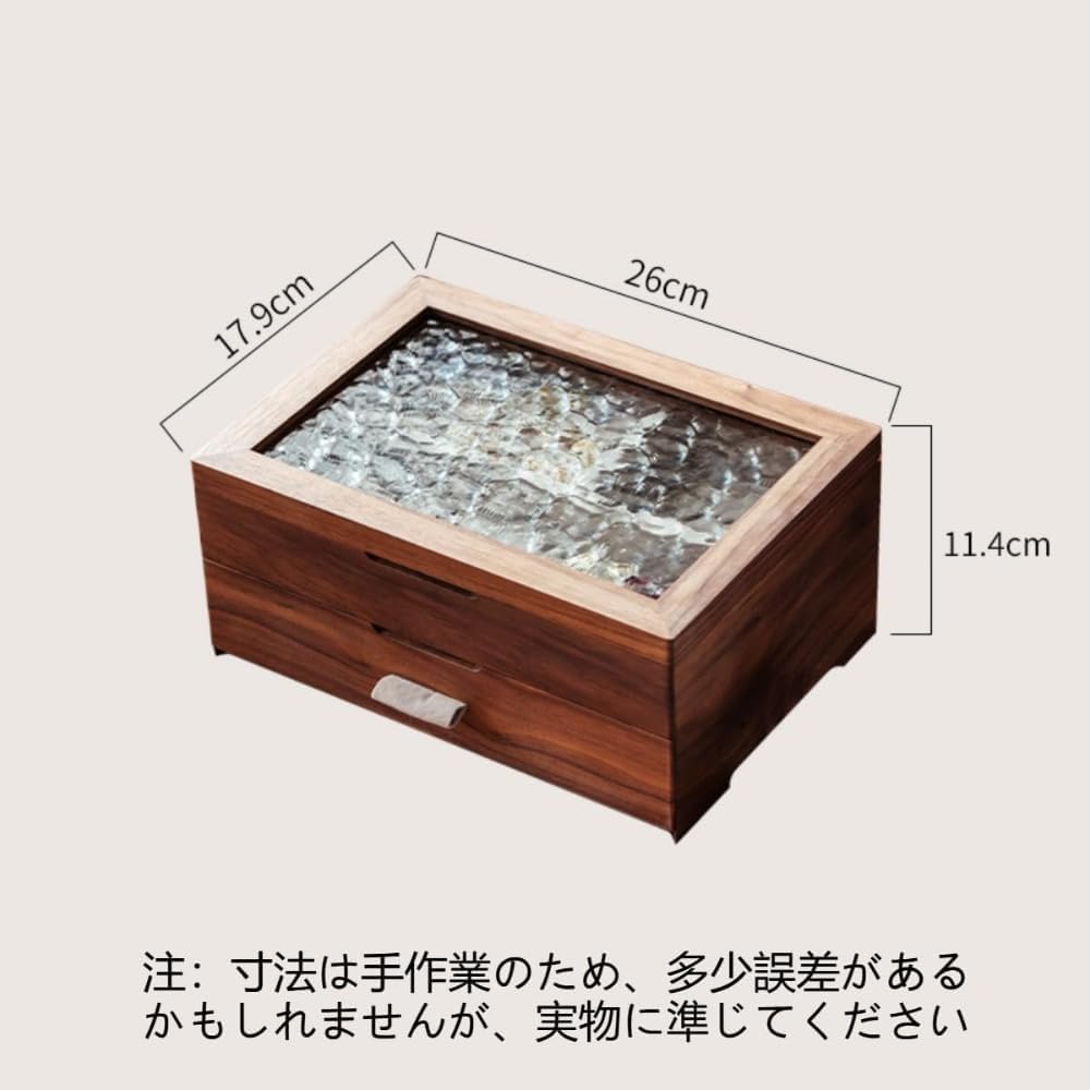 Amazon.co.jp: Zxyler木製 ジュエリーボックス アクセサリーケース 大